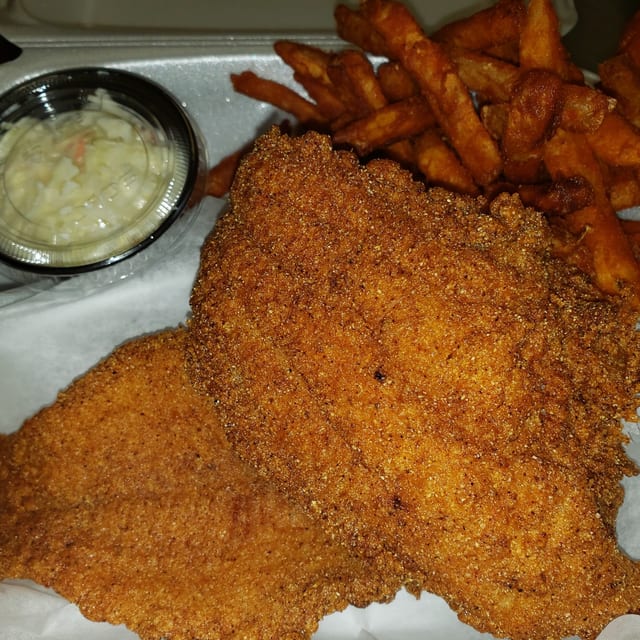Catfish Fillet Dinner.